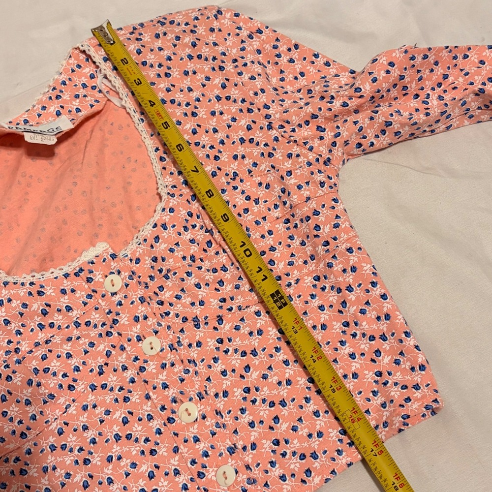 Vintage RAMPAGE Pink Floral Skirt with dainty print and lace detailing - Picture 14 of 16